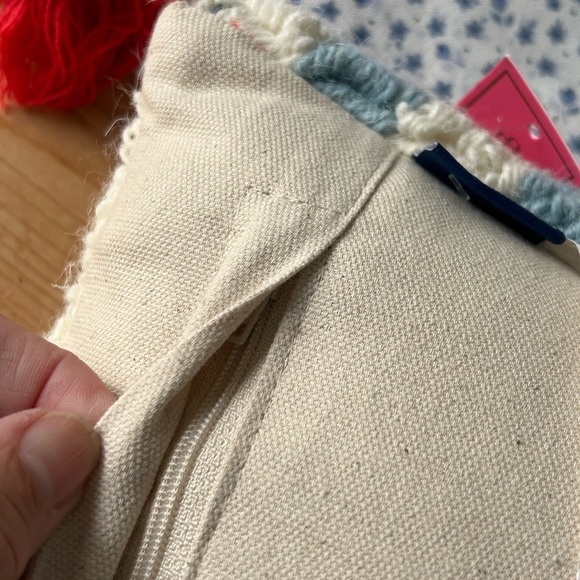 Simply Southern needlepoint anchor pillow with tassels – NWT - Picture 5 of 7